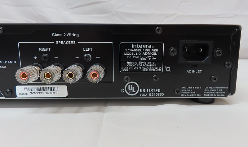 Onkyo Integra ADM-30.1 Stereo Amplifier - 40 Watt Amp with