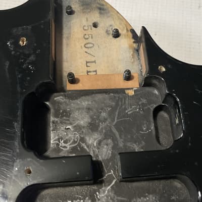 1990's Japan Fujigen Ibanez RG550M Black Strat Guitar Body Floyd Ready image 12