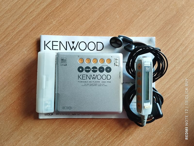 Kenwood Walkman Portable mini disc Player DMC P33 silver 