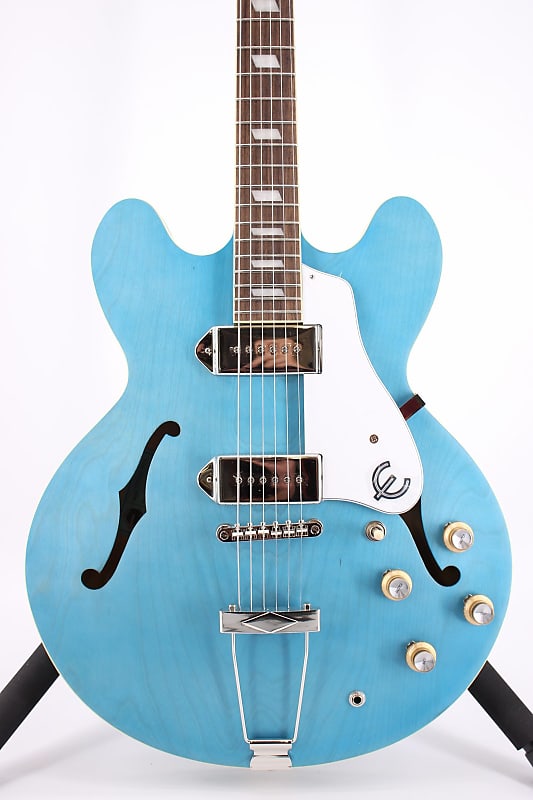 Epiphone Casino Worn Blue Denim Hollow Body Guitar | Reverb