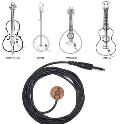 GMF AT-1 Acoustic Transducer Pickup (Great for anything from Guitar to Ukulele) image 2