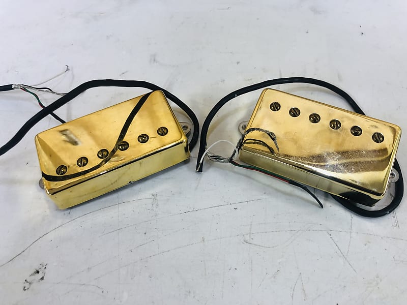 Set of Two Kent Armstrong Gold HPAG Humbucker Pickups Reverb
