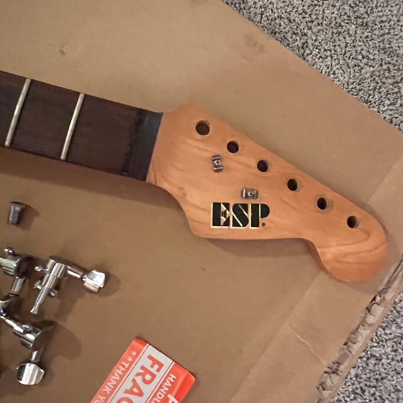 Warmoth neck with ESP Waterslide decal Reverb UK