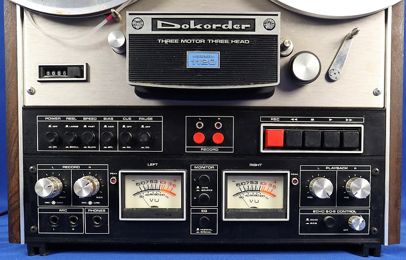 Vintage Dokorder Model 1120 Reel to Reel Tape Deck Recorder w/ Reels &  Manual