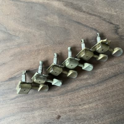 Fender Kluson Deluxe Tuner Set Double Line Vintage 1964-1967 - Nickel image 3