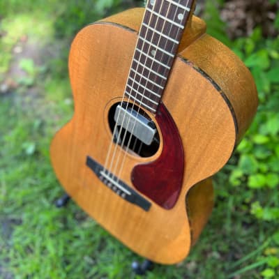 Epiphone FT-30 Caballero Acoustic 1968 with Lawrence Sound Hole Pickup and OHSC 1968 Natural image 3