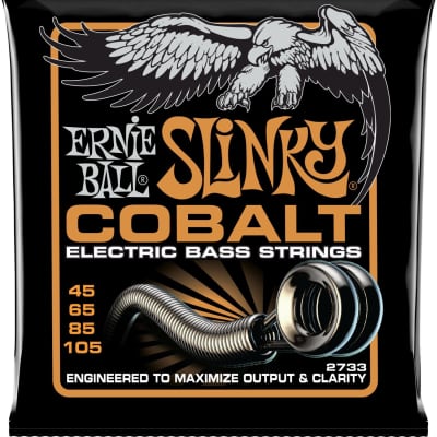 Ernie Ball 2733 Cobalt Slinky 4-String Set Bass Guitar Strings image 1