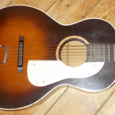 1940's Paramount Parlor Guitar With Original Case image 3