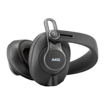 AKG K371-BT Bluetooth Closed-Back Foldable Studio Headphones with Knox Gear Headphone Case for Inward-Folding Headphones and Headphone Hanger Mount with Built-In Cable Organizer Bundle image 6