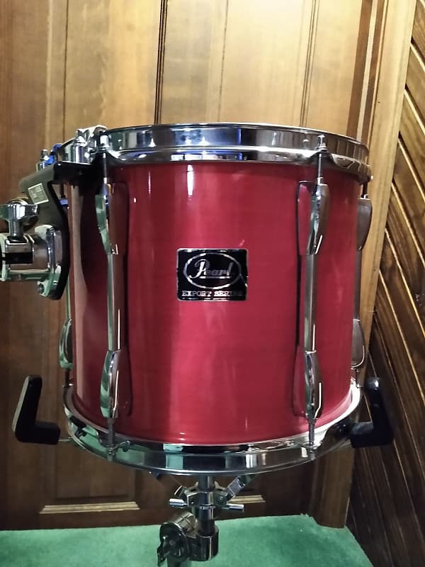 Pearl Export Series 12"(Diameter)X10"(Depth) Tom With ISS Mount  Red Lacquer image 1