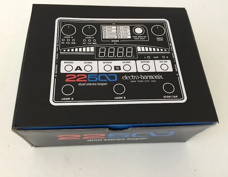 EHX Electro-Harmonix Electro-Harmonix 22500 Dual Stereo Looper Pedal & FSW w/ Original box & paperwork image 1