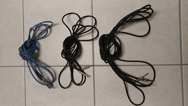 Fender & Neutrik 20 Ft. Guitar Cables (Blue/Black) image 1