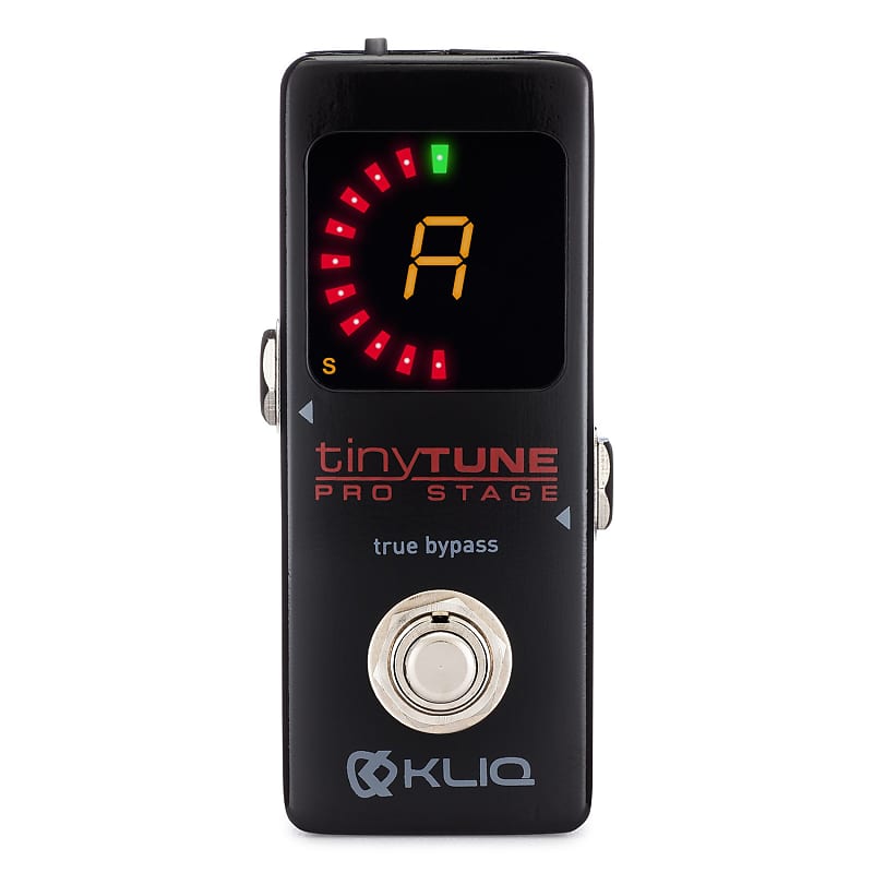 KLIQ TinyTune Pro Stage Tuner Pedal for Guitar and Bass with True Bypass Switching image 1