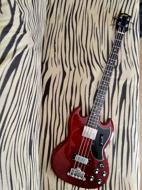 ジャパンビンテージ グレコ EB-720 レア ベース SG EB-3 Used GRECO EB-720 Cherry MIJ Electric Bass Mahogany Body