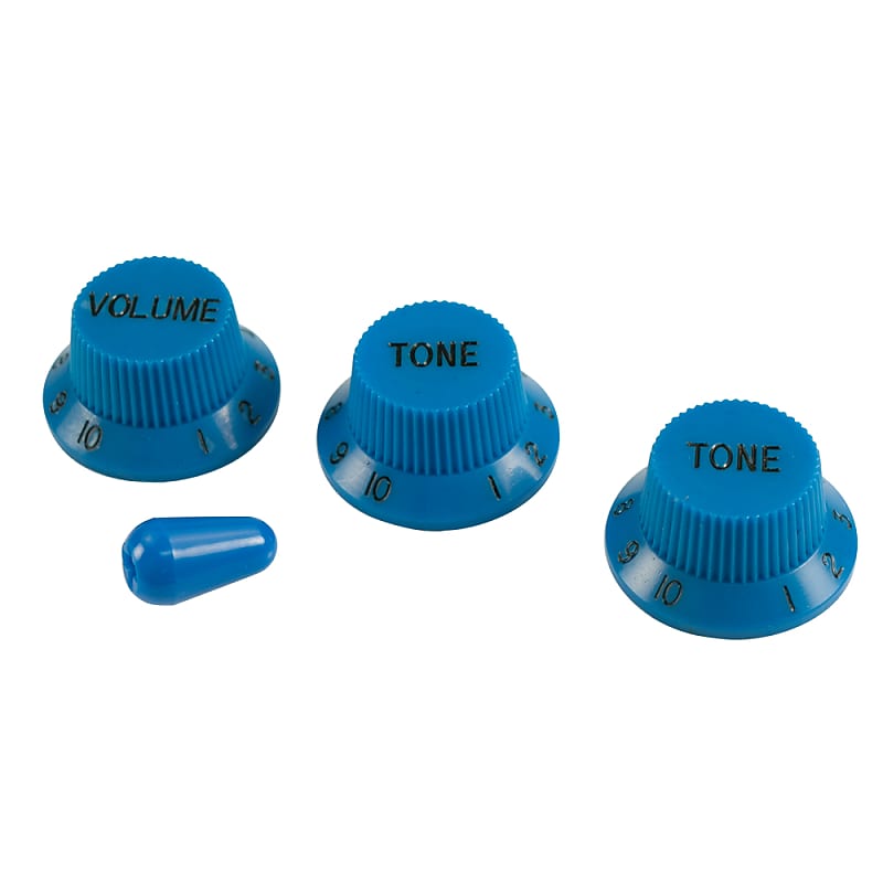 NEW Ocean Blue Knob Set & Tip Fits Charvel Fender USA Reverb