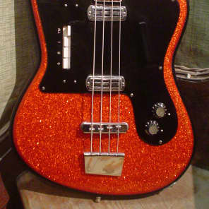 1960s Crucianelli Tonemaster Italian Red Sparkle Bass image 2
