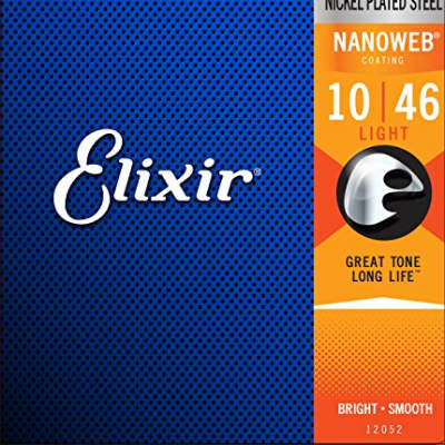 Elixir Strings Electric Guitar Strings w NANOWEB Coating 10-46 image 4