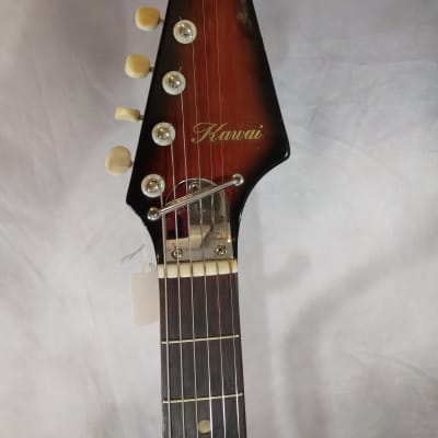 Kawai Vintage Made in Japan Offset Body Electric Guitar 1960s - Red Burst image 6