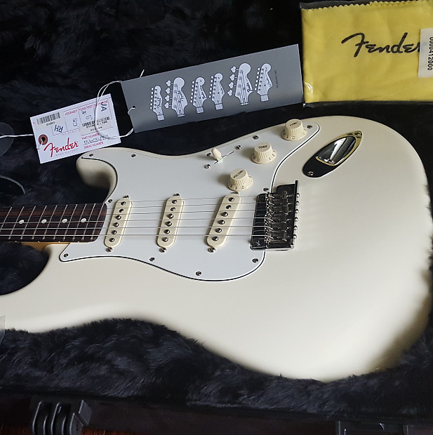 2016 Fender American Standard Stratocaster Olympic White Reverb