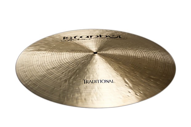 Istanbul Mehmet 19" Traditional Series Flat Ride Cymbal w/ Rivets image 1