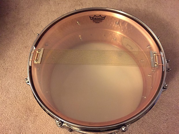 Pearl Toshi Nagai Signature Hammered Copper Snare Drum *RARE