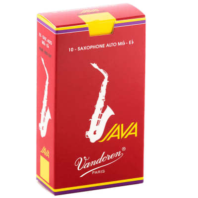 Vandoren Alto Sax Java Red Reeds Strength 1.5, Box of 10 image 1