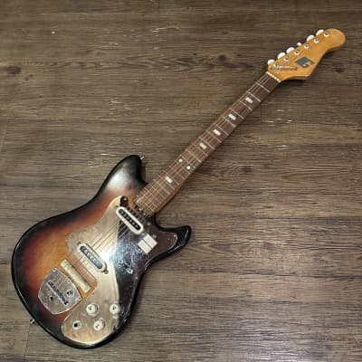 Guyatone LG-65T 1960s MIJ Electric Guitar Bizzare Japan - Sunburst for sale