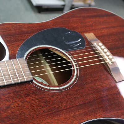 Fender CD-60SCE All-Mahogany Wine Red image 15