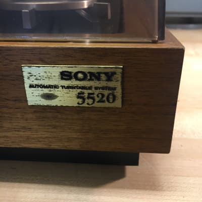 Sony 5520 Stereo Turntable 1972 maple wood image 9