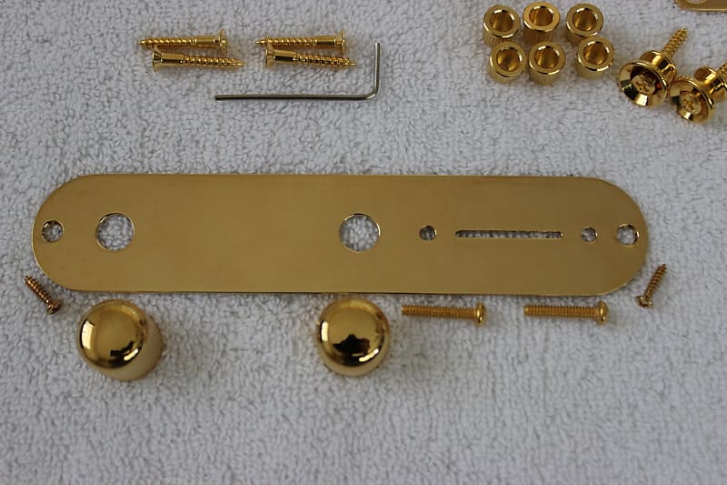 Fender/Gotoh Telecaster Gold Body Hardware Set Modern GTC202 6-saddle  Bridge USA Tele TB-0030-002