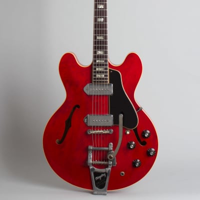 Gibson ES-330TDC Thinline Hollow Body Electric Guitar (1967), ser. #094709, original black hard shell case. image 1