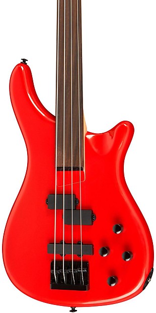 Rogue LX200BF-CAR Series III Fretless 4-String Bass Candy Apple Red image 1