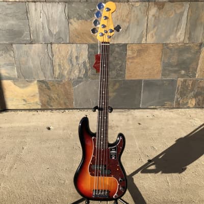 Fender American Professional II P Bass V, 5 String, 3-Tone Sunburst image 3