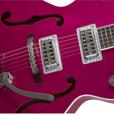 GRETSCH - G6120T-HR Brian Setzer Signature Hot Rod Hollow Body with Bigsby  Rosewood Fingerboard  Candy Magenta - 2401215856 image 4
