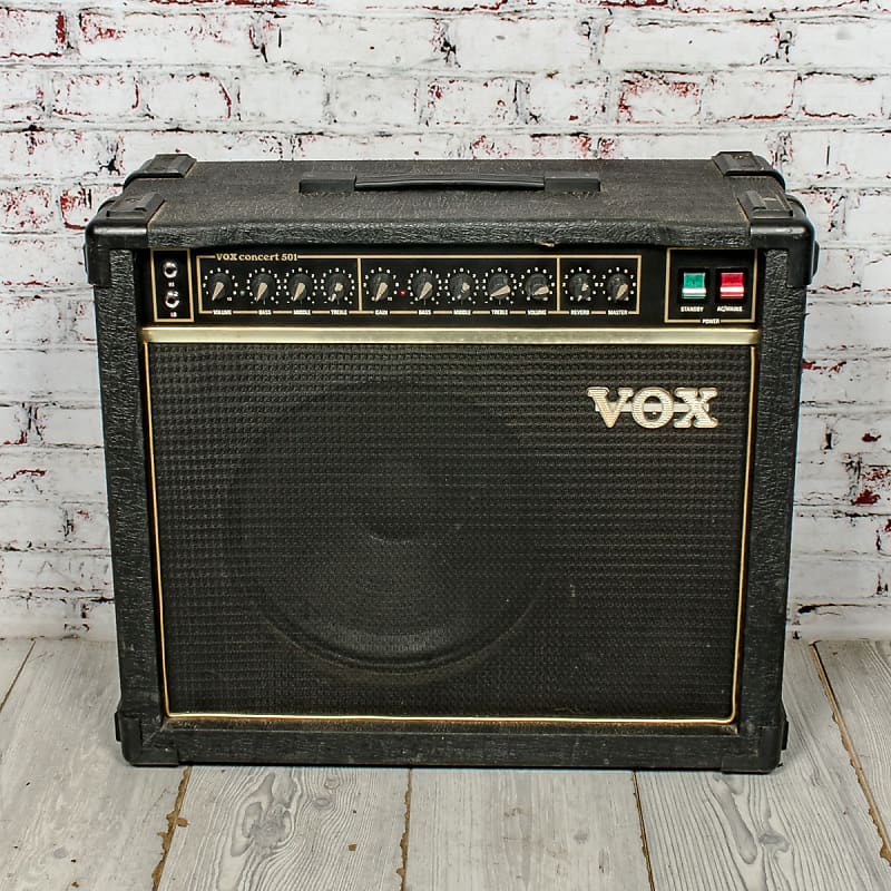 Vox Concert 501 1980s Tube Guitar Combo Amp 50 Watt Dual Reverb 5810