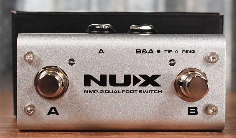 NUX NMP-2 Dual Button Footswitch Controller Latch or Momentary Guitar Effect Pedal image 1