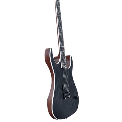 10S HuYang (Mega Soul) Single Humbucker Baritone – HYMM Custom Electric Guitar - Satin Black image 9