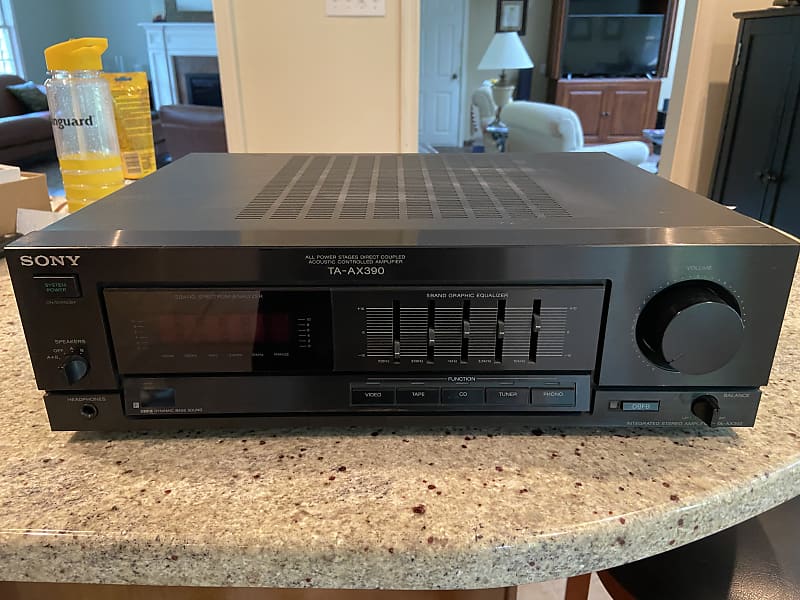 Vintage Sony TA-AX390 High-Fidelity Integrated Stereo Receiver with Built-In Tape & Phono Preamps image 1