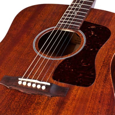 Guild - D-20 - Acoustic Guitar - Solid Mahogany - Natural Finish - w/ Guild Deluxe Humidified Wood Case image 1