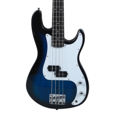 （Accept Offers）Glarry GP Electric Bass Guitar Blue w/ 20W Amplifier image 5