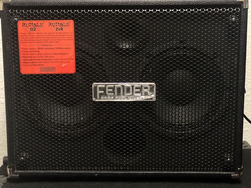 Fender Rumble Bass Extension 2x8" 250Watt Black Reverb