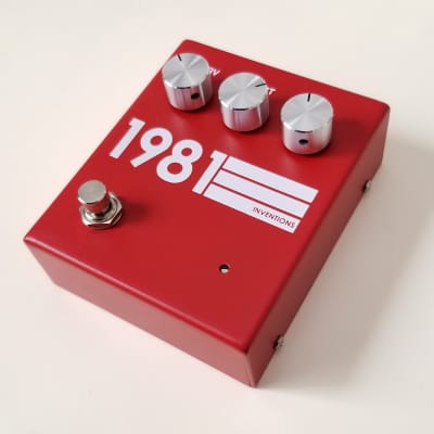 1981 Inventions DRV Overdrive Pedal - Rare Red Finish | Reverb