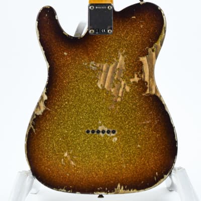 Fender Custom Shop 63 Tele Super Faded Aged 3 Tone Sparkle Heavy Relic image 4