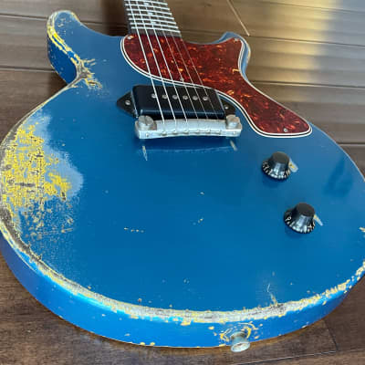 Rock N Roll Relics Thunders DC Electric Guitar Aged Lake Placid Blue 231522 image 5