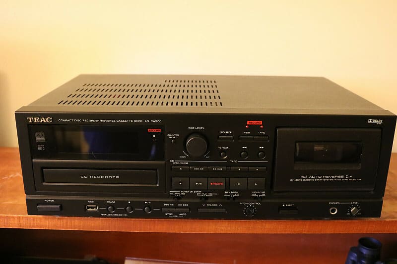 TEAC AD-RW900 Black - The EZ Way to Transfer Your Cassette Tapes and LP's  over to CD or MP3