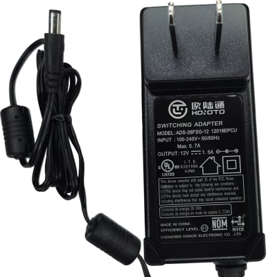 Ul Listed Oem 12V 1.5A Ac/Dc Adapter Compatible With Yamaha Modx8 Modx 8+ 88-Key Modx7 Modx 7+ 76-Key Modx6 Modx 6+ 61-Key Keyboard Music Synthesizer Workstation 12Vdc 1.5 A Power Supply Cord Charger
