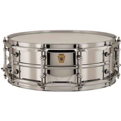 Ludwig LB400BT Supraphonic Chrome-Over-Brass Snare Drum w/ Tube Lugs, 5" x 14" image 1