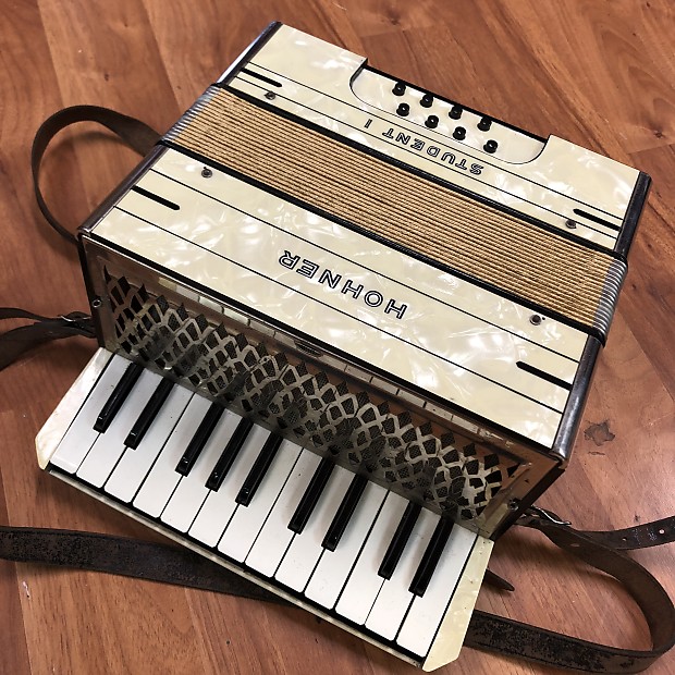 Vintage Hohner Student I Accordion with Case