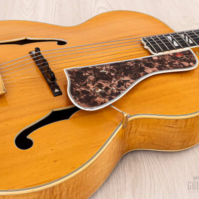 1939 Gibson Super 400 Pre-War Vintage Archtop Acoustic Guitar Blonde w/ Case image 7