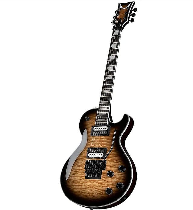 Dean Dean Thoroughbred Select Floyd Quilted Maple,Natural Black Burst, B-Stock image 1